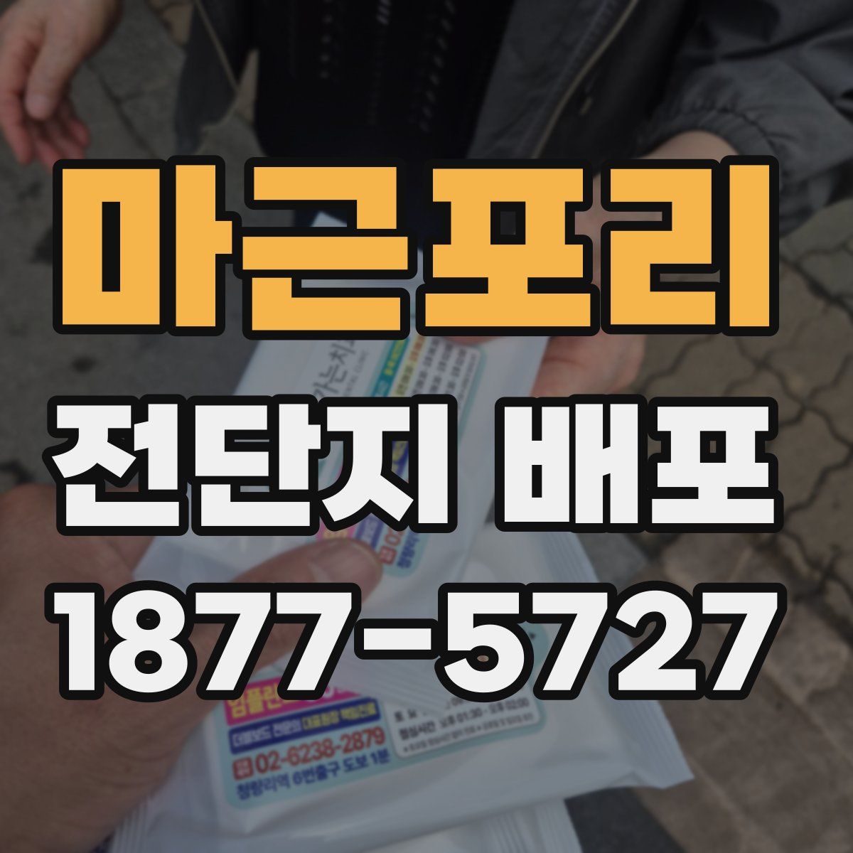 마근포리 전단지 배포
