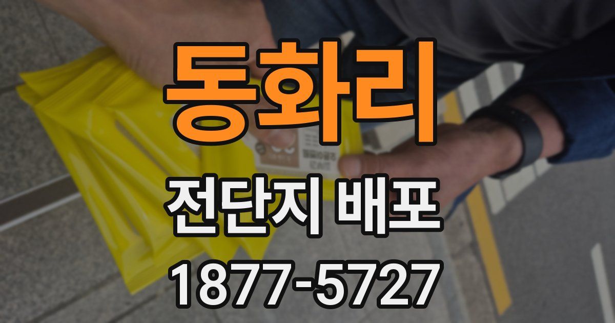 동화리 전단지 배포