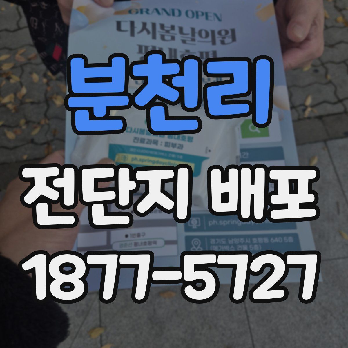 분천리 전단지 배포