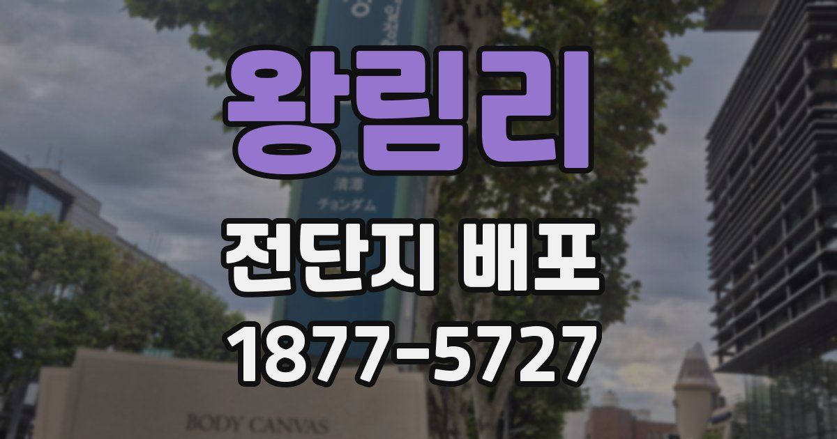왕림리 전단지 배포
