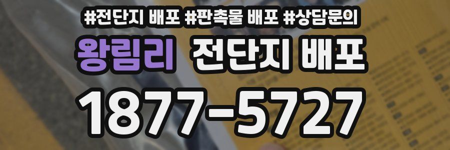 왕림리 전단지 배포