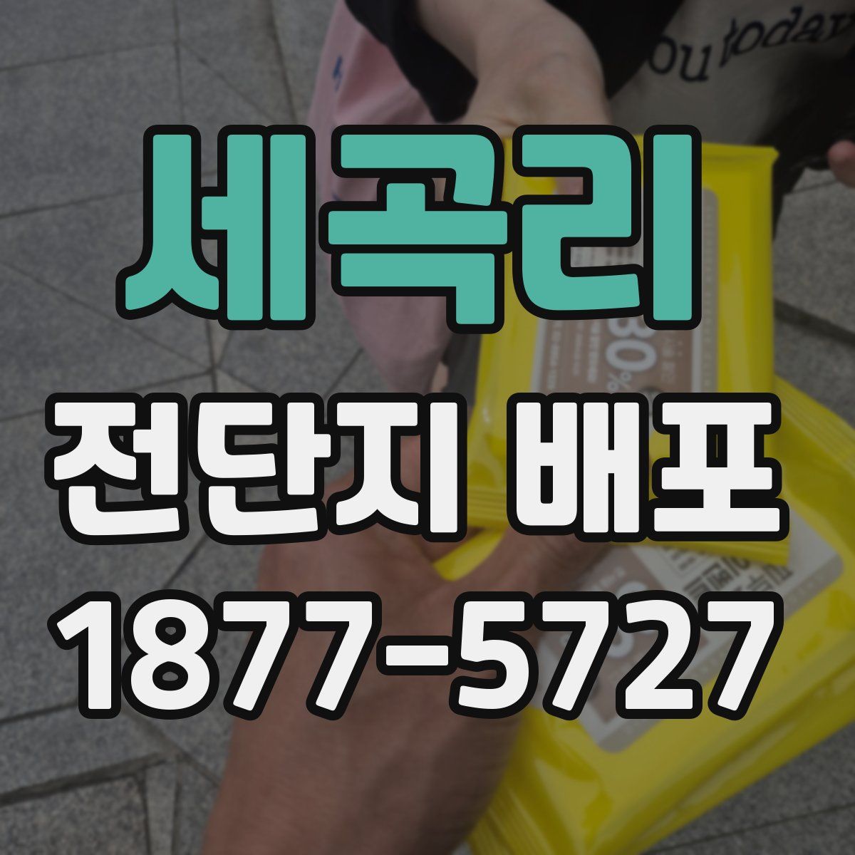 세곡리 전단지 배포