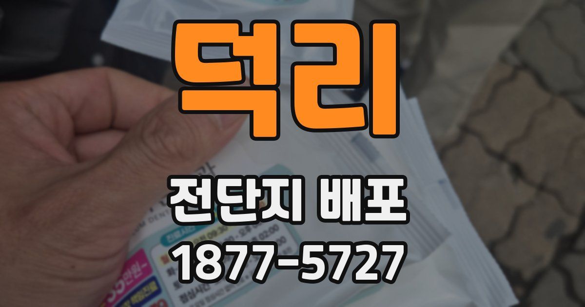 덕리 전단지 배포