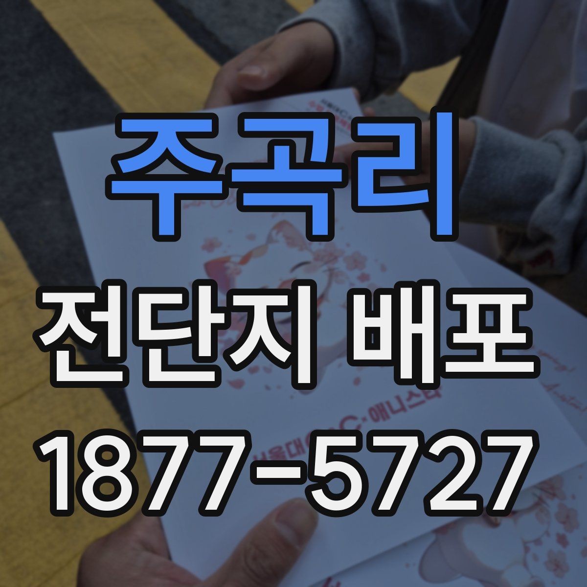 주곡리 전단지 배포