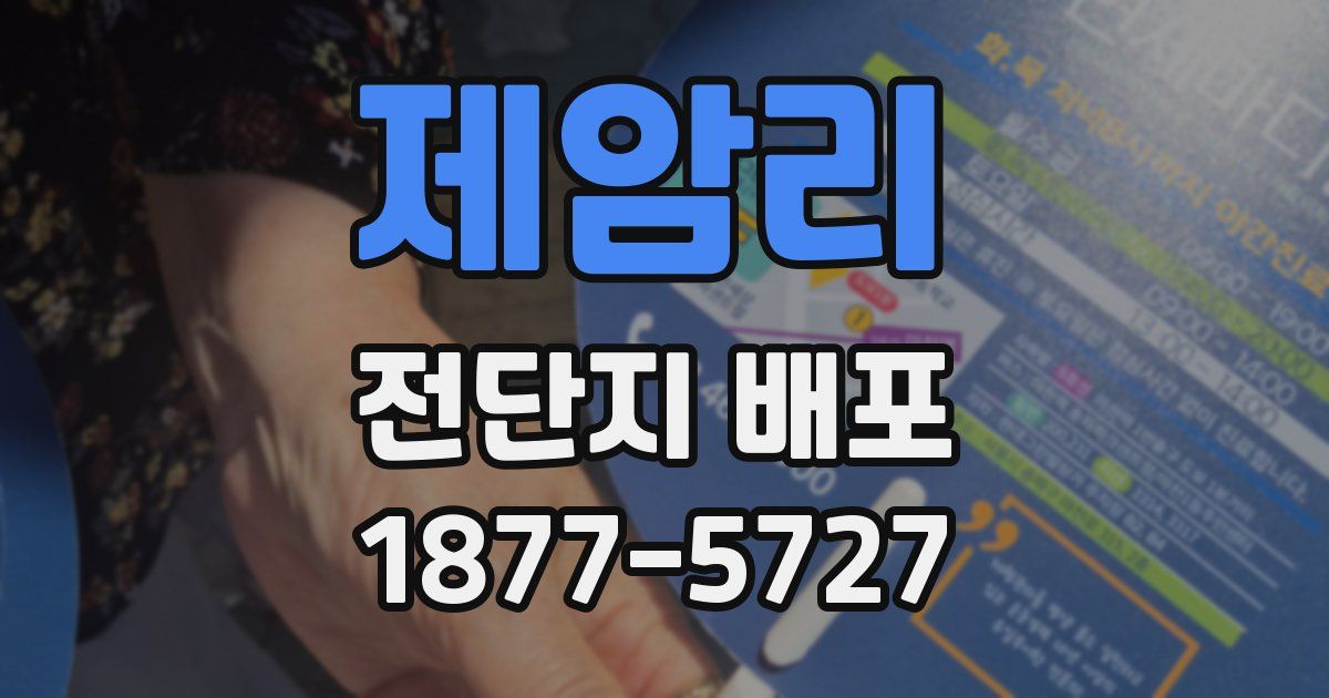 제암리 전단지 배포