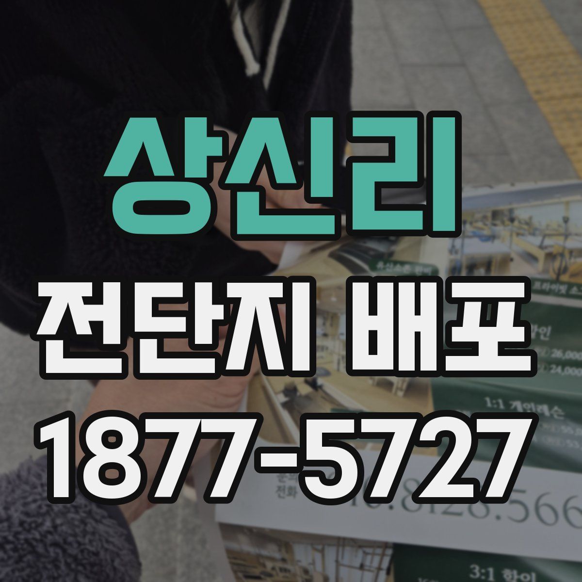 상신리 전단지 배포