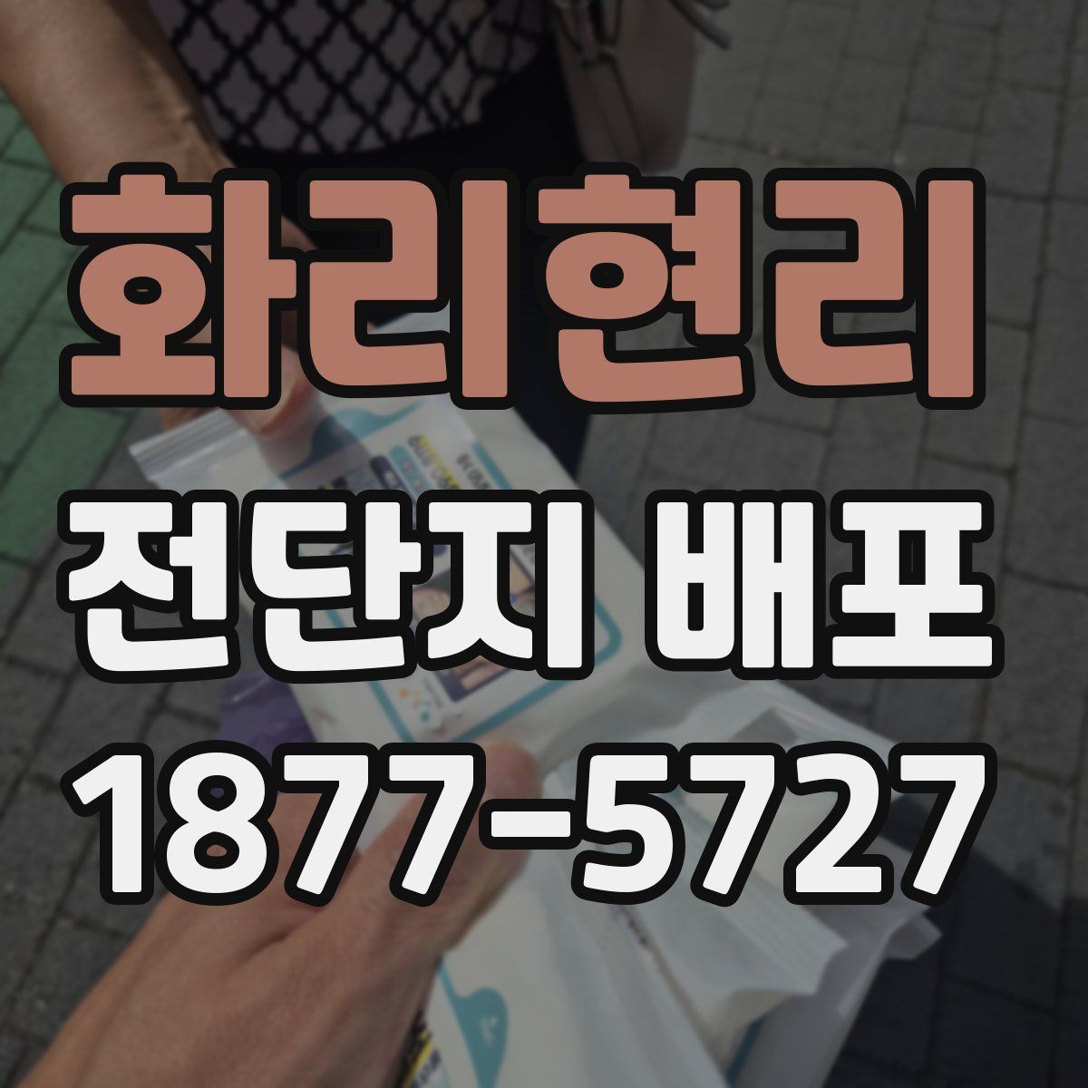 화리현리 전단지 배포