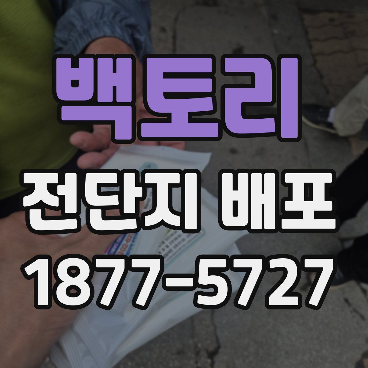 백토리 전단지 배포