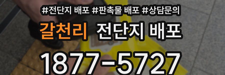 갈천리 전단지 배포