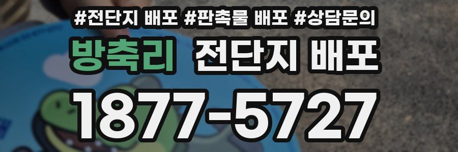 방축리 전단지 배포
