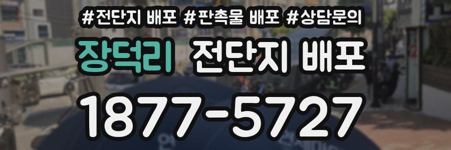 장덕리 전단지 배포