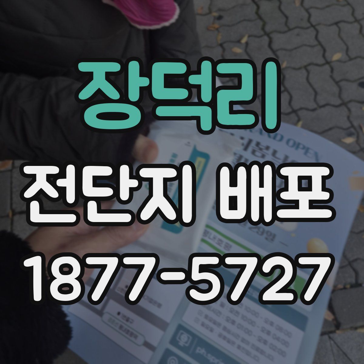 장덕리 전단지 배포