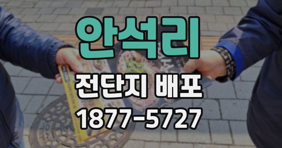 안석리 전단지 배포