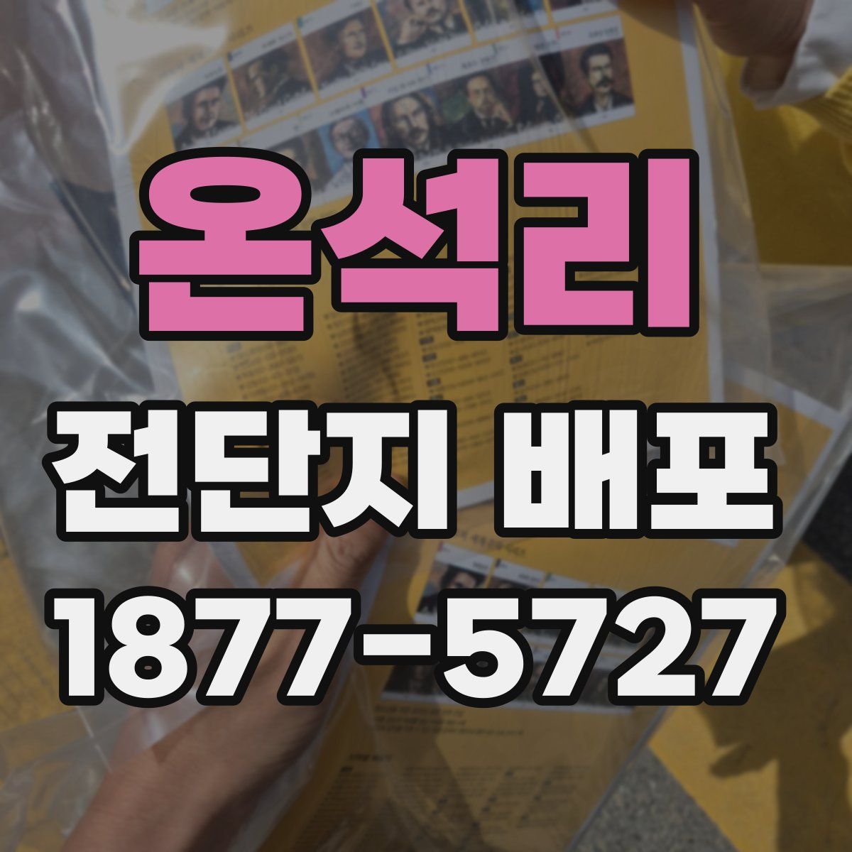 온석리 전단지 배포