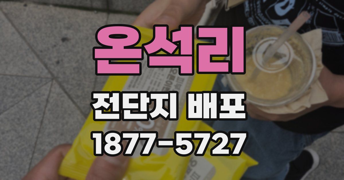 온석리 전단지 배포