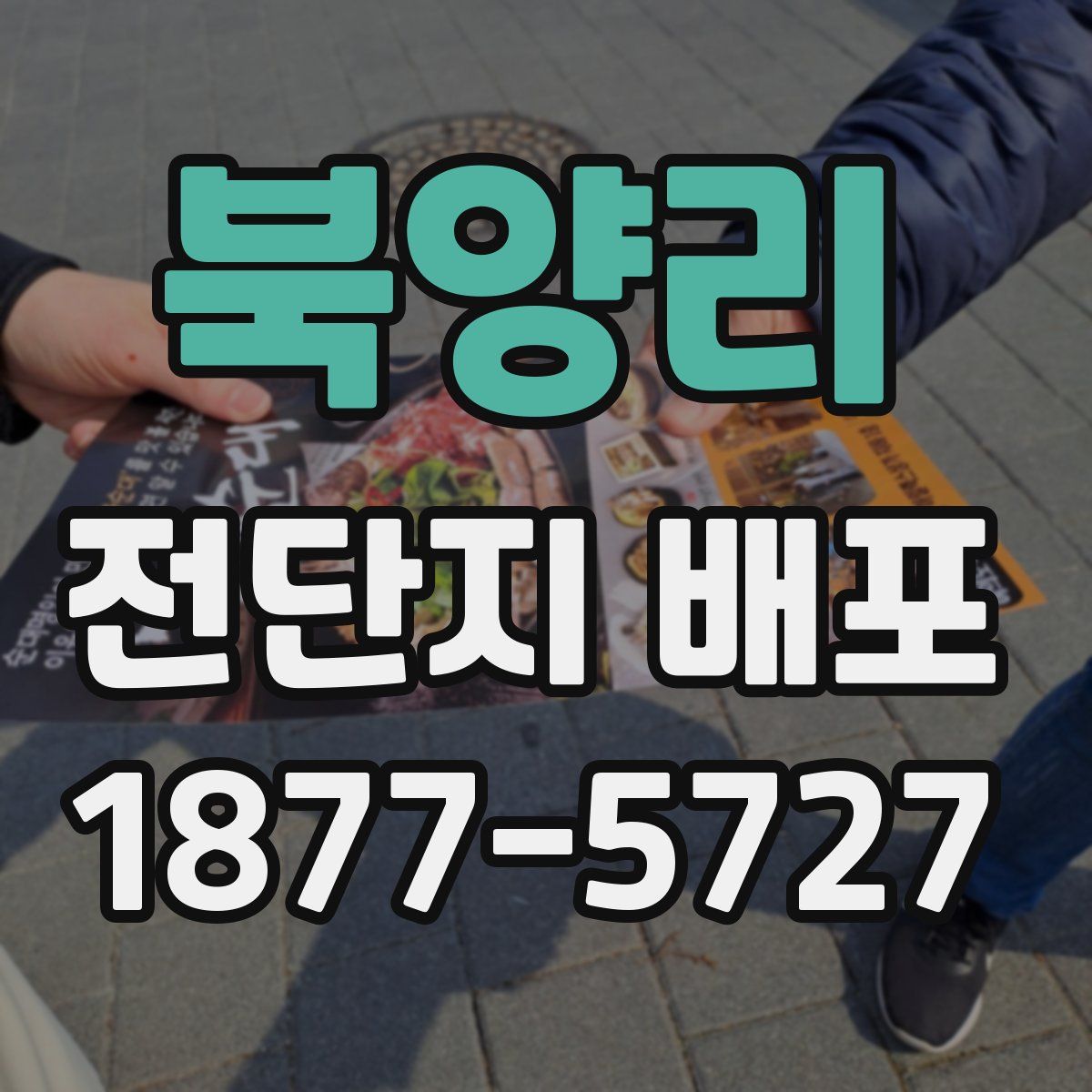 북양리 전단지 배포