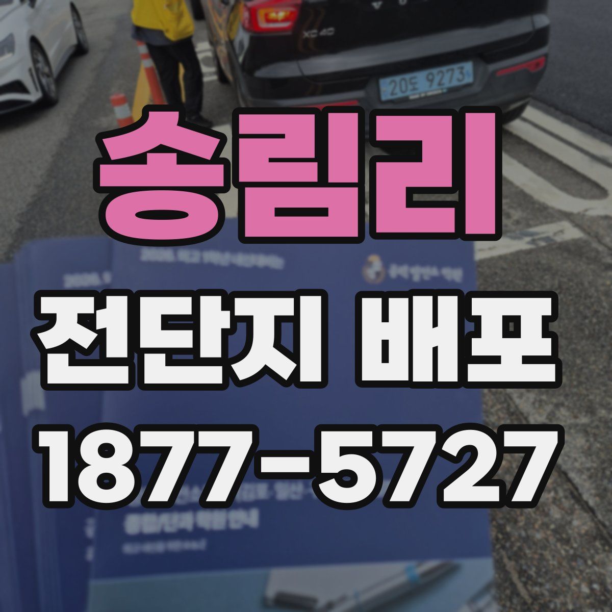송림리 전단지 배포