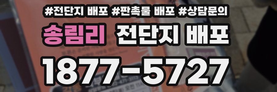 송림리 전단지 배포