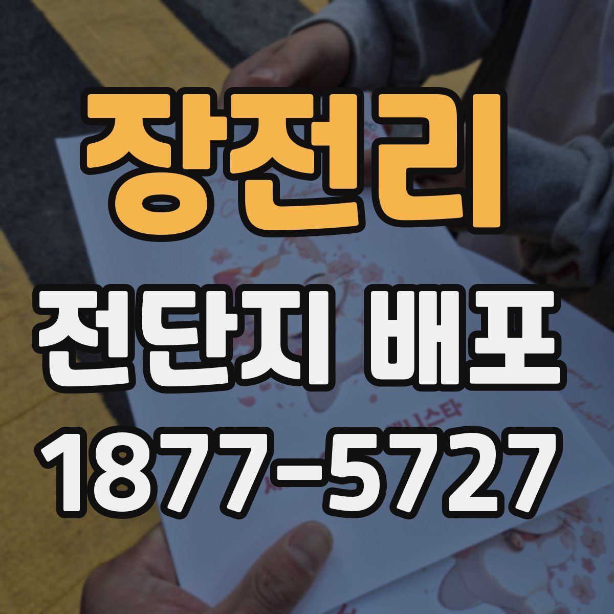 장전리 전단지 배포