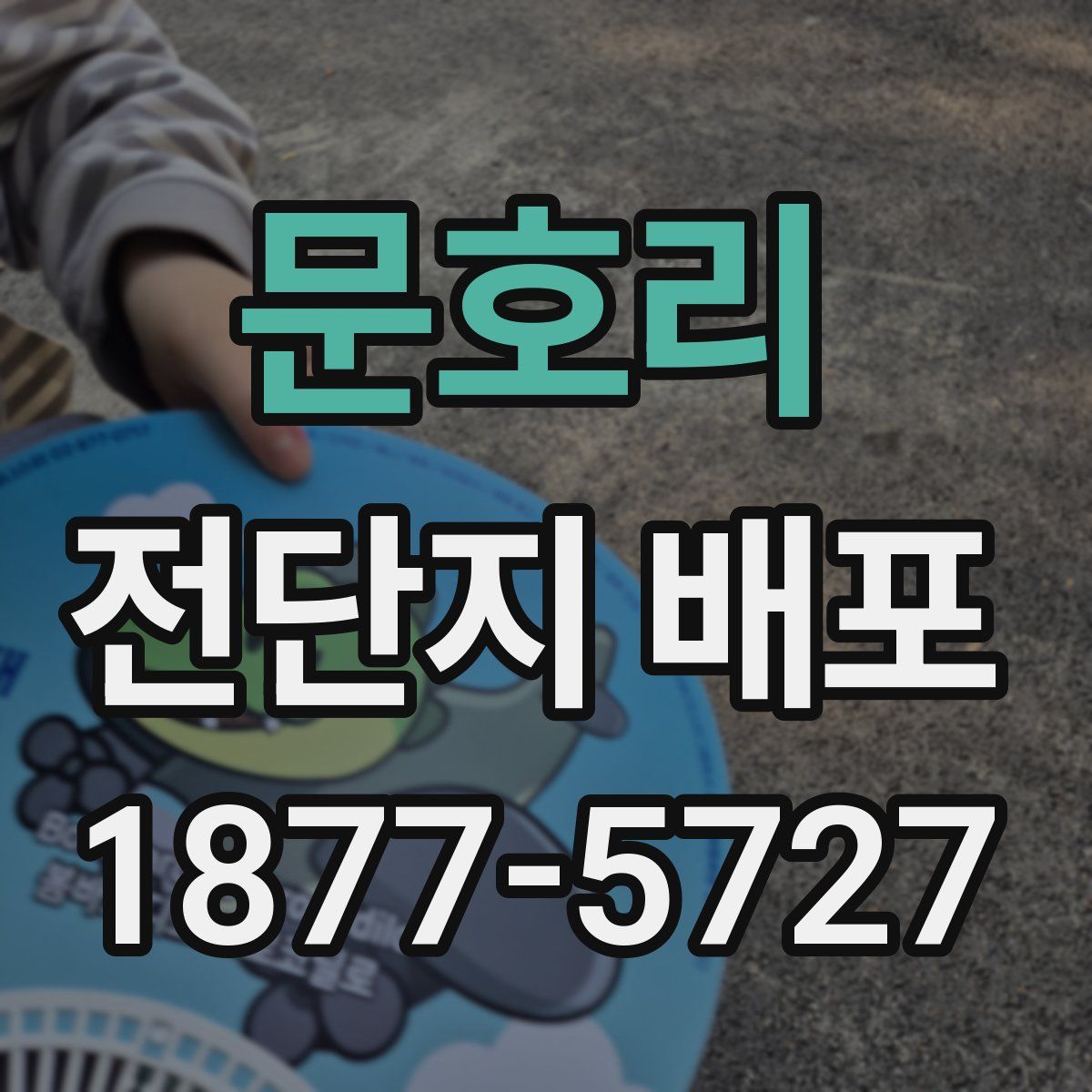 문호리 전단지 배포