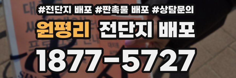 원평리 전단지 배포