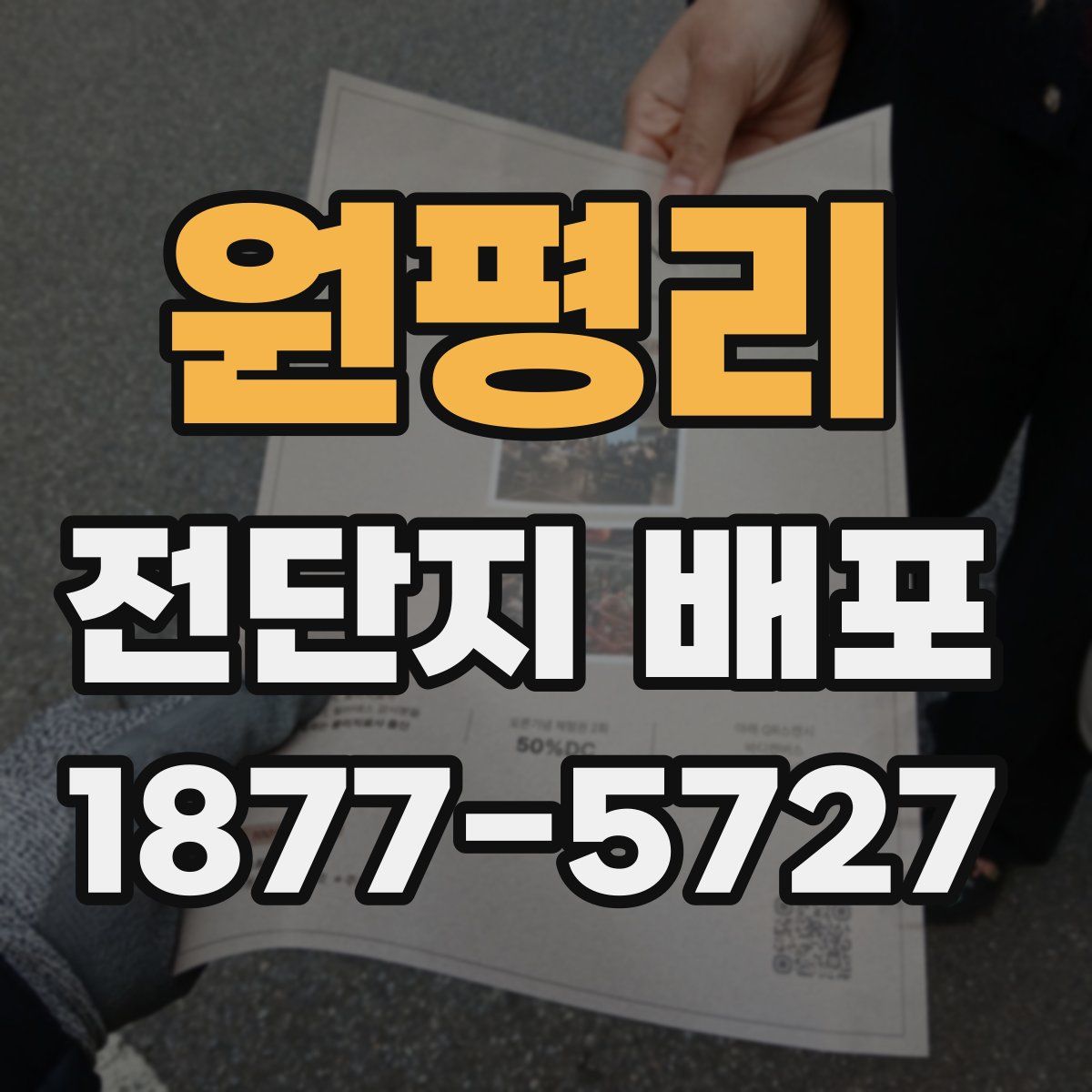 원평리 전단지 배포