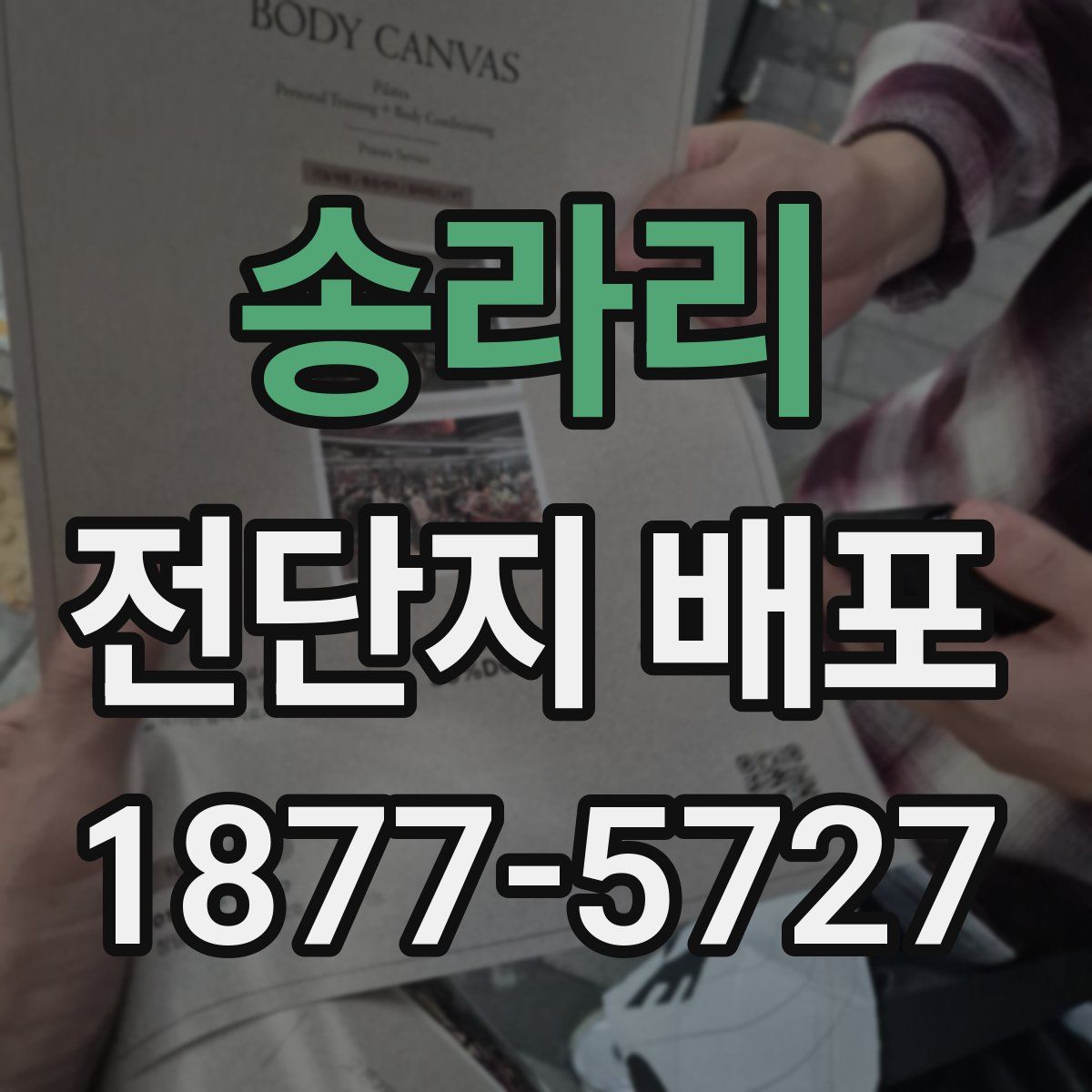 송라리 전단지 배포