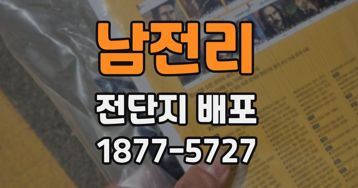 남전리 전단지 배포