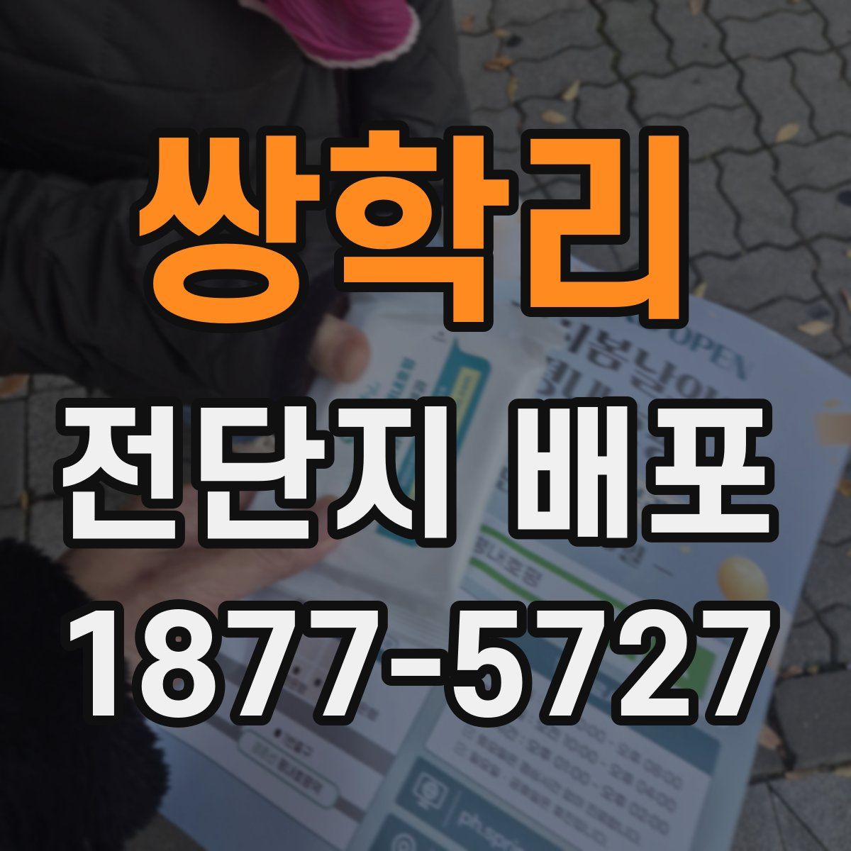 쌍학리 전단지 배포