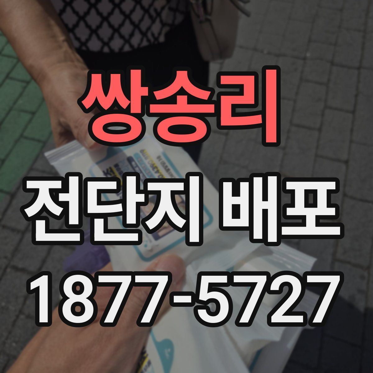 쌍송리 전단지 배포