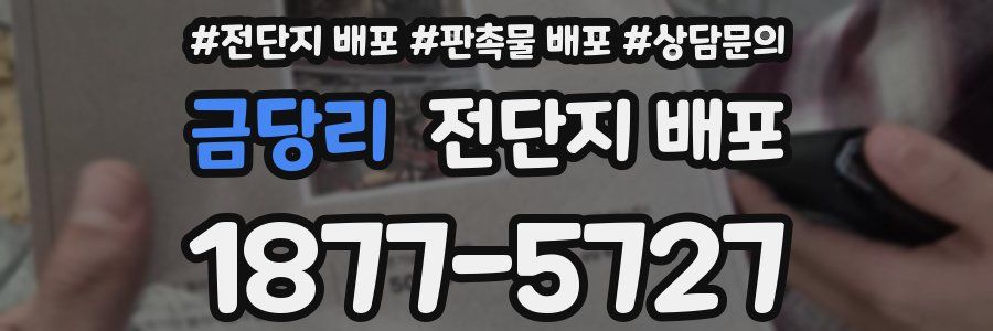금당리 전단지 배포
