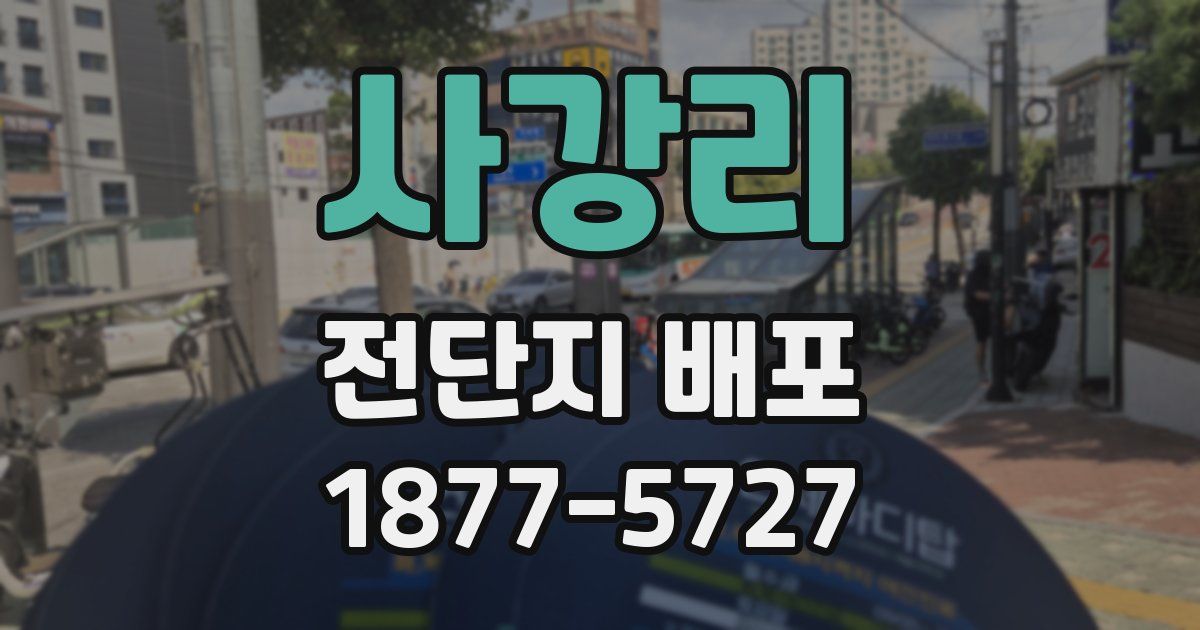 사강리 전단지 배포
