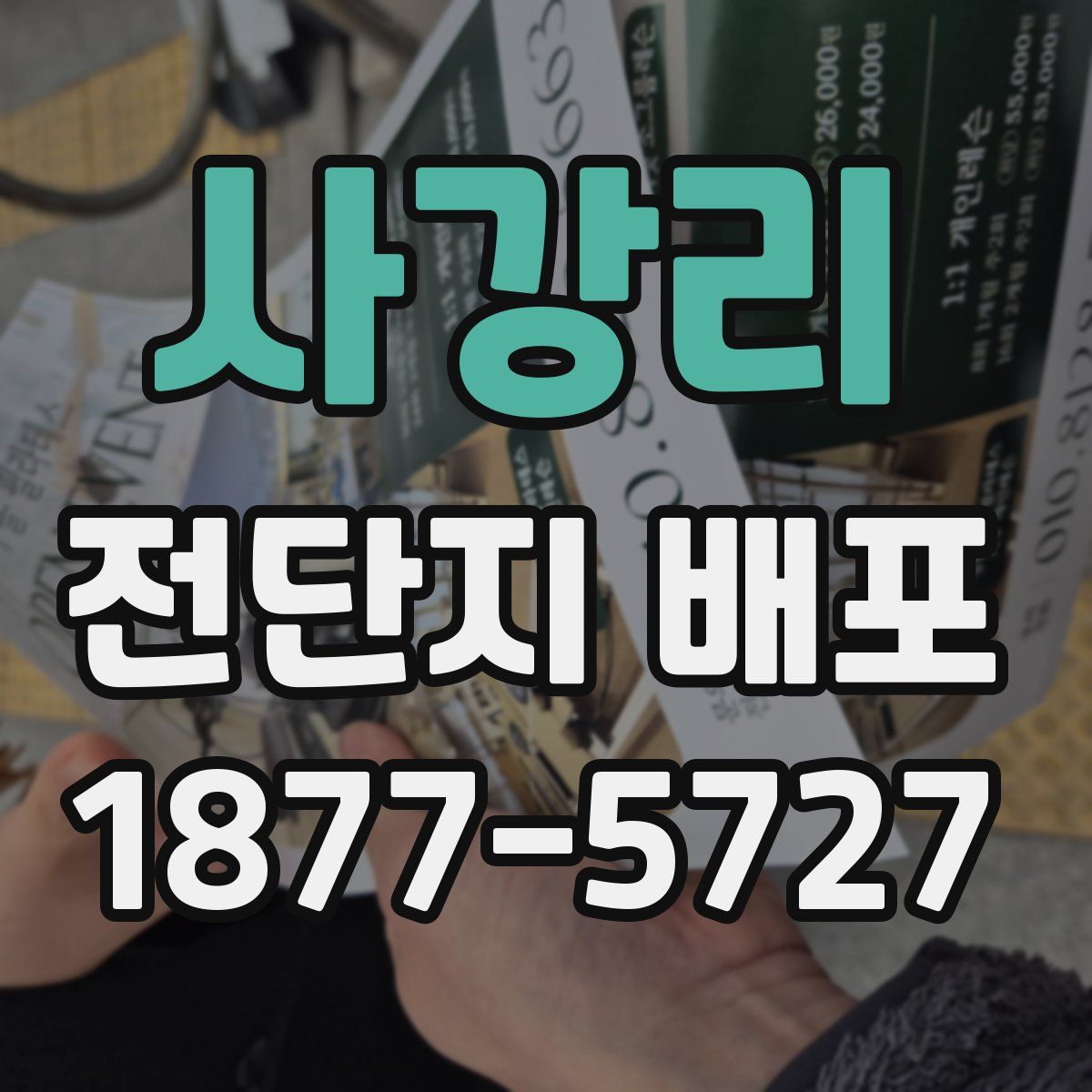 사강리 전단지 배포