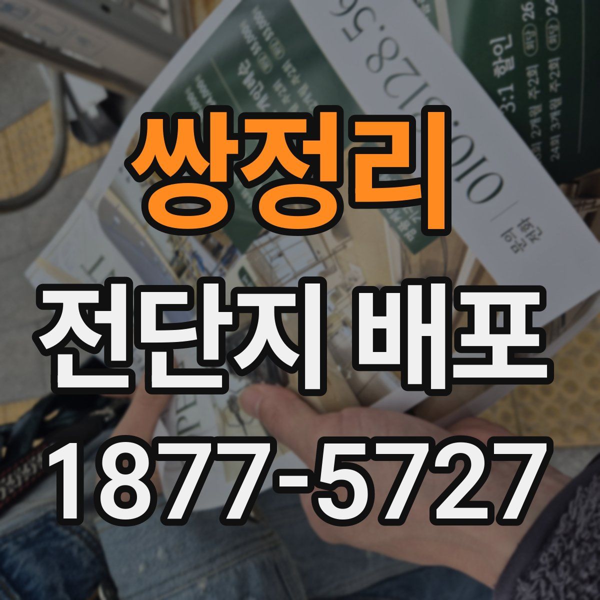 쌍정리 전단지 배포
