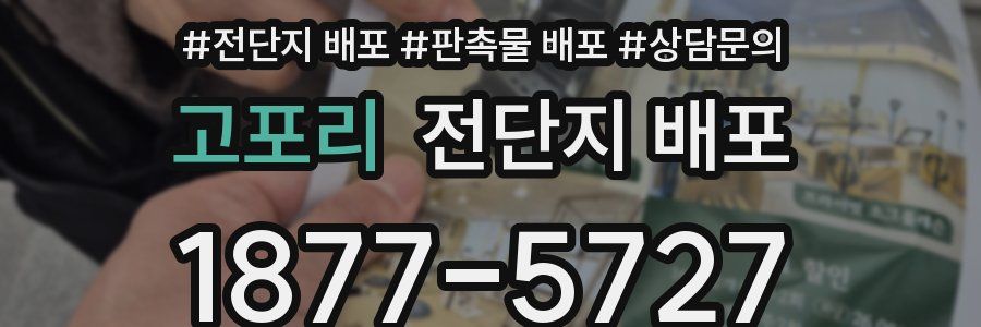 고포리 전단지 배포