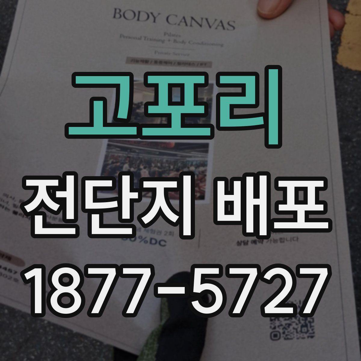 고포리 전단지 배포
