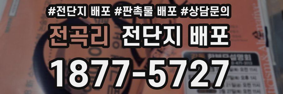 전곡리 전단지 배포