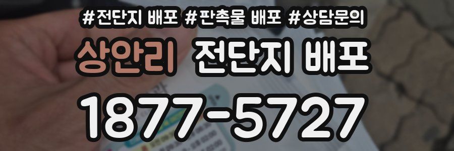 상안리 전단지 배포