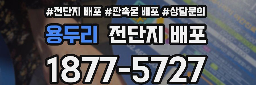 용두리 전단지 배포