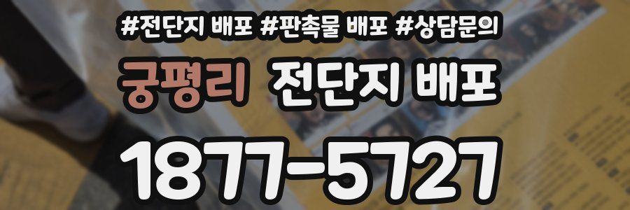 궁평리 전단지 배포