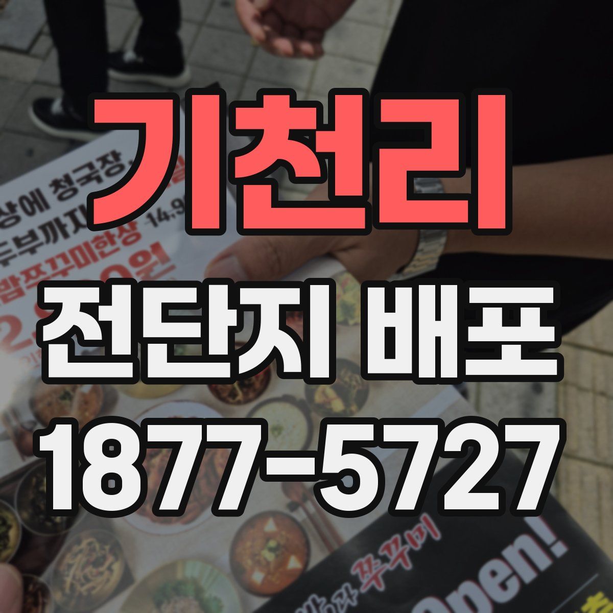 기천리 전단지 배포