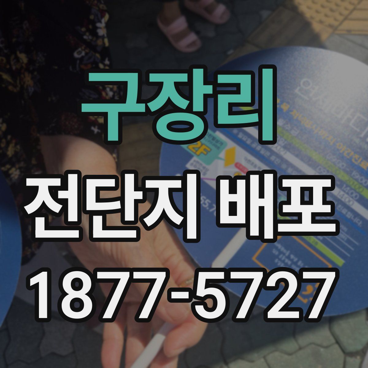 구장리 전단지 배포
