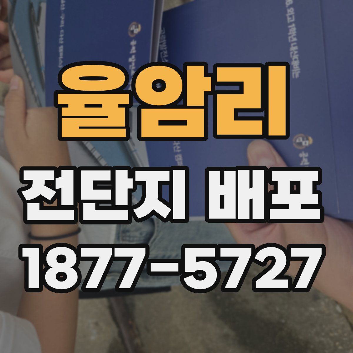 율암리 전단지 배포