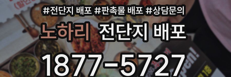 노하리 전단지 배포