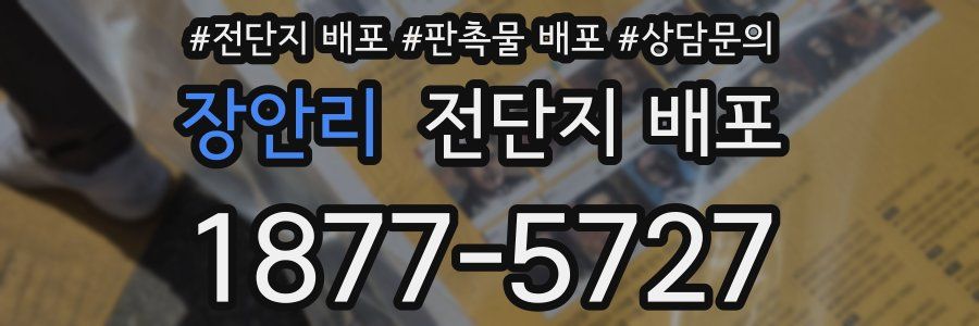 장안리 전단지 배포