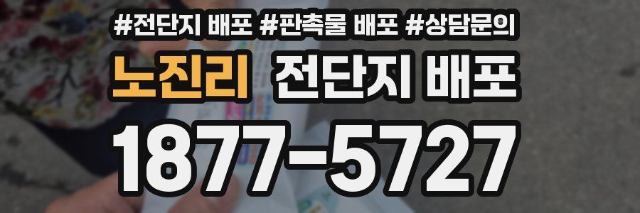 노진리 전단지 배포