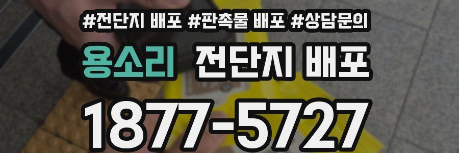 용소리 전단지 배포