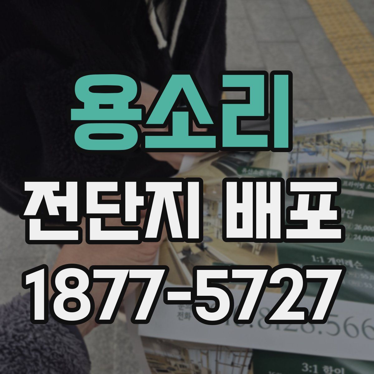 용소리 전단지 배포