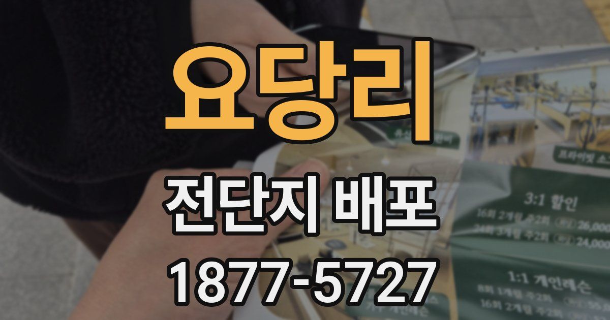 요당리 전단지 배포