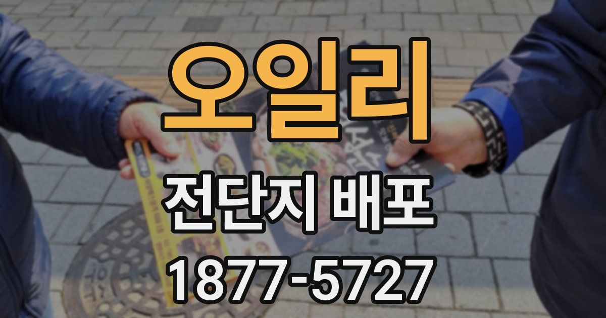 오일리 전단지 배포